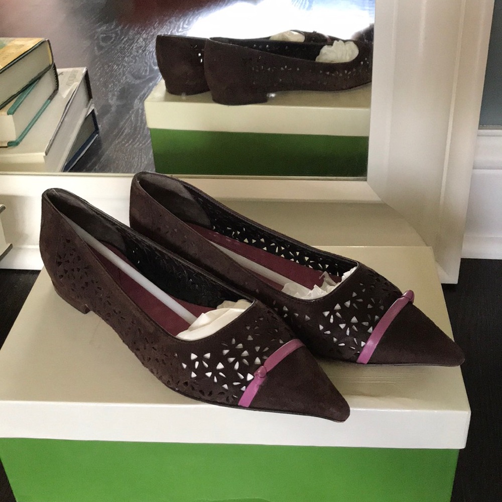 Kate Spade “Denise” Suede Ballet Flat